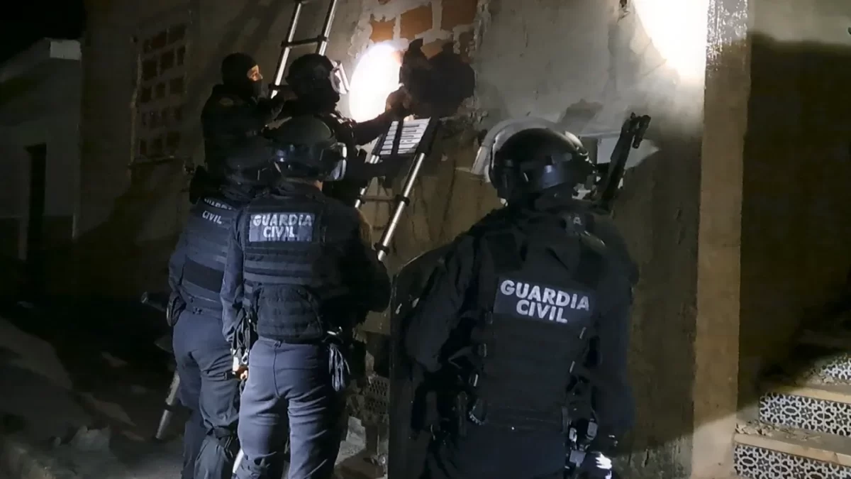 Guardia Civil en Puerto Serrano